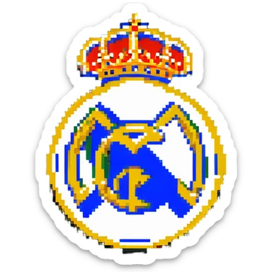 Real Madrid football club logo sticker
