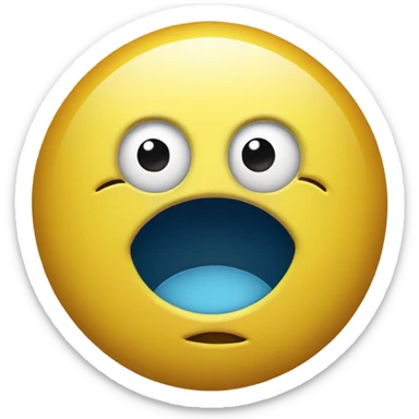 Jellow dot emoji judging someone cringe with eyes sticker