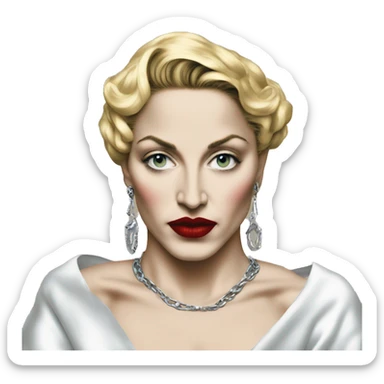 Madonna in 90s Vogue sticker
