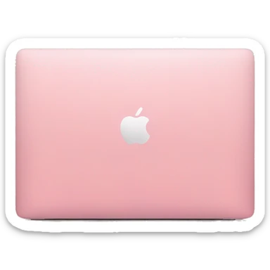 Macbook pink color sticker