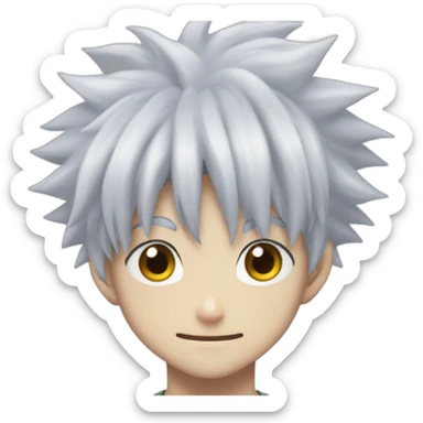 killua from hunter x hunter sticker