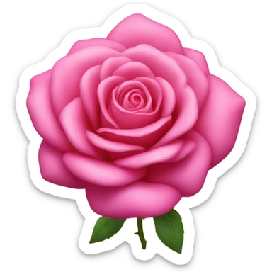 una rosa de color rosa sticker