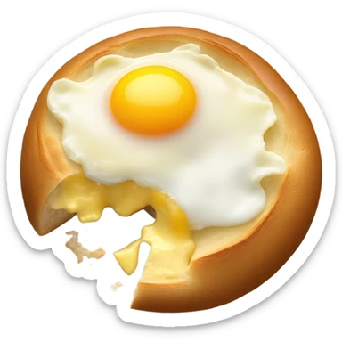 Khachapuri in Ajarian style  sticker