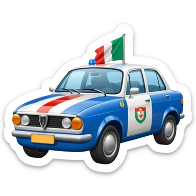 crea auto di servzio polizia penitenziaria  sticker