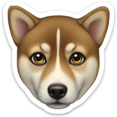 black-shibainu,-big-eyes sticker