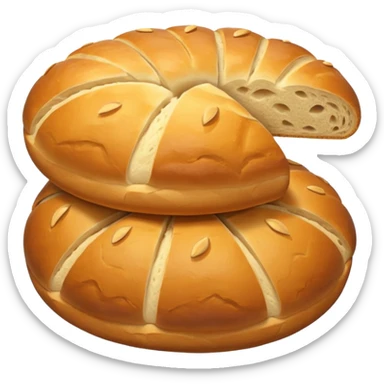 types of bread together sticker