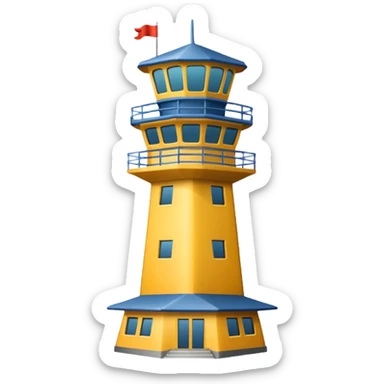 air traffic control tower sticker