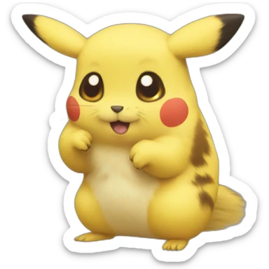 pika, but not pikachu sticker