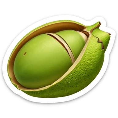 pistachio with shall sticker