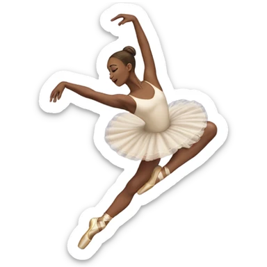 dancer on pointe sticker