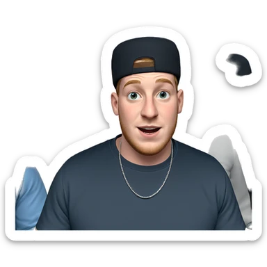 boys in stylish outfits indoors sticker