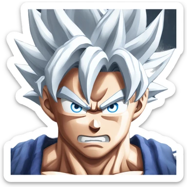 Goku ultra instinct sticker
