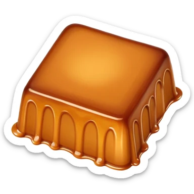 piece of caramel sticker