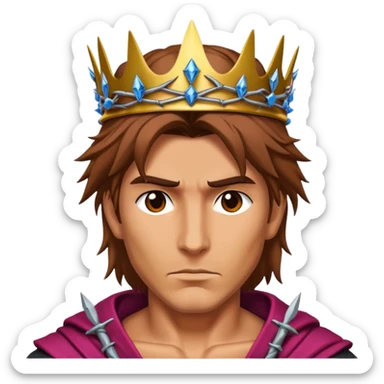 Gambit from X-men as Jesus sticker