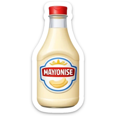 mayonnaise sauce bottle sticker