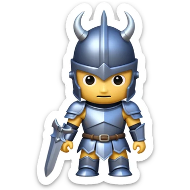 Make mini pekka from the game clash royale sticker