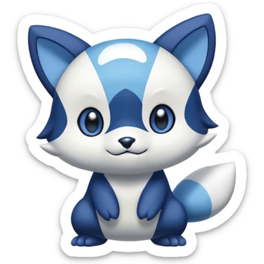 Oshawott-Meowstic-fusion sticker