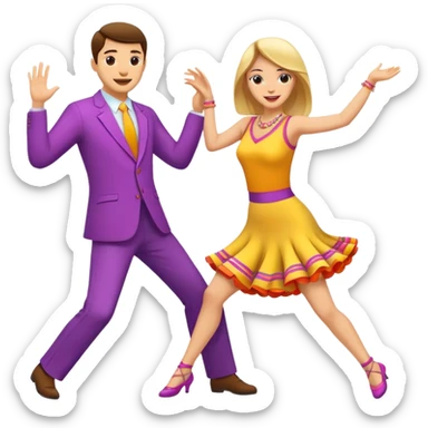 Cha cha cha dance sticker