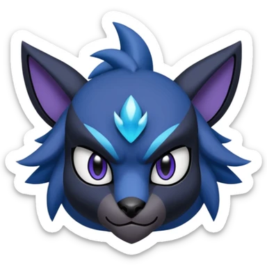 Luxray-Noibat-Absol-Dewott-fusion sticker