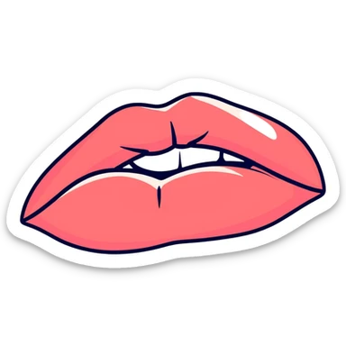 Lip filler  sticker