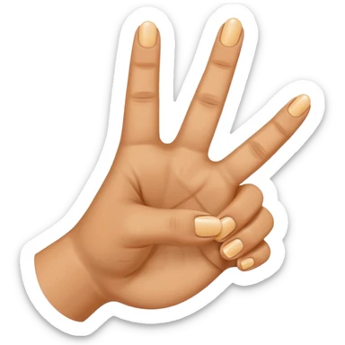 Index finger and thumb pinching  sticker