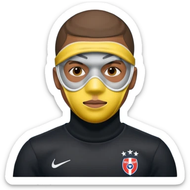 mbappe, mask sticker