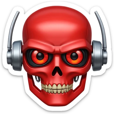 Red eyed Terminator sticker
