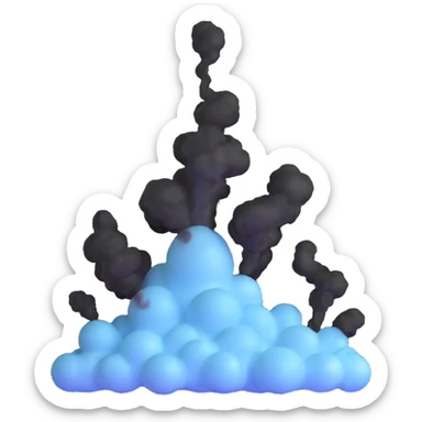 mist vapor sticker