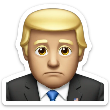 Sad Trump sticker