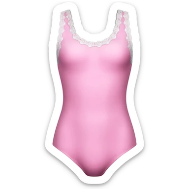 pastel pink ballet leotard sticker