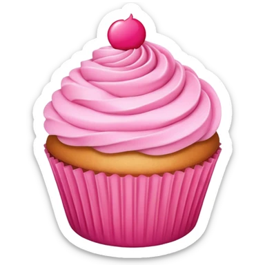 pink cupcake sticker
