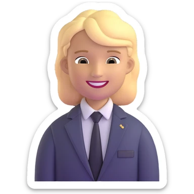 Oleg Tinkov, smiling, blond hair, business casual sticker