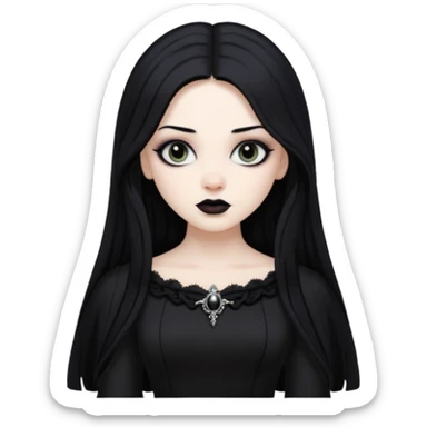 gothic woman sticker