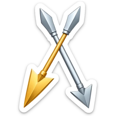 Flecha de metal hacia arriba  sticker