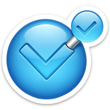 Quiero un logo de verificación parecido al de tiktok sticker