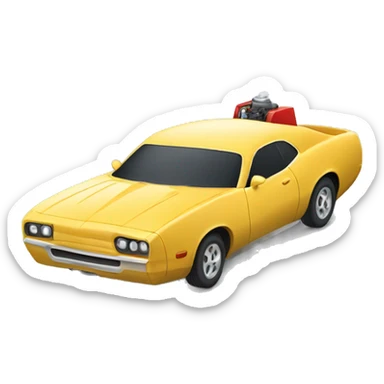 car with supercharger sticker