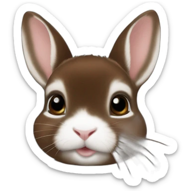 chesnut dark brown netherland dwarf sticker