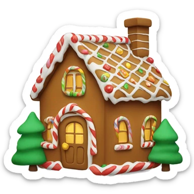 Ginger bread house sticker