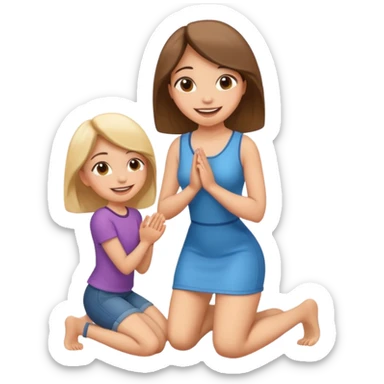 girl proposing sticker