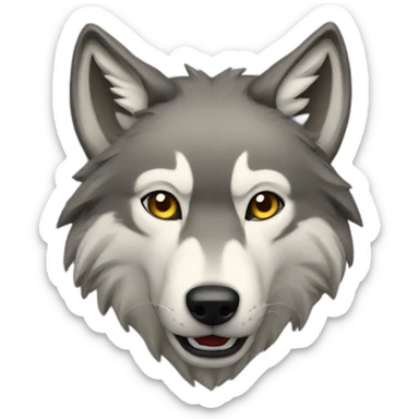 Wild wolf  sticker
