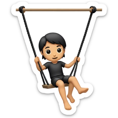 black rope swing sticker