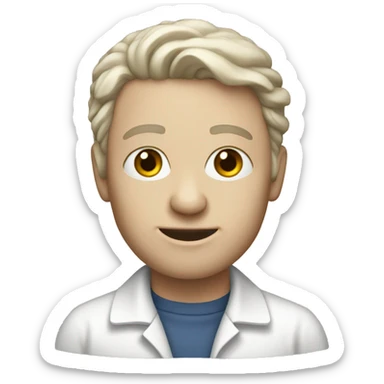 a white-skinned  Cultural anthropologist sticker