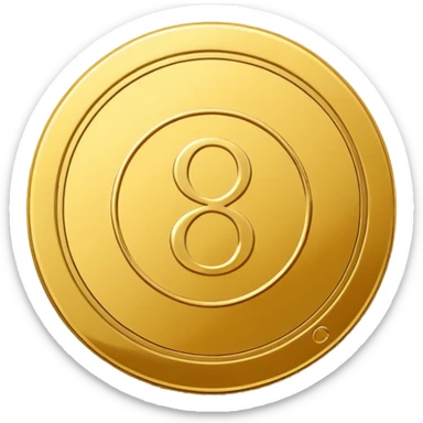 discount badge coin inside "%" sticker