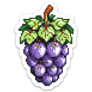 one single grape sticker