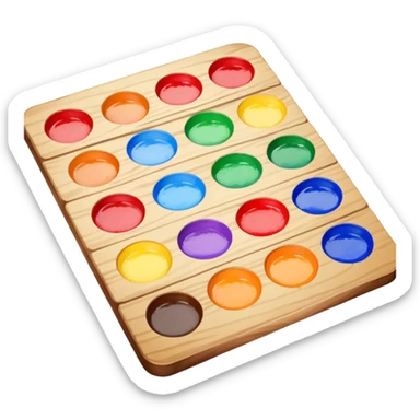 watercolor palette sticker