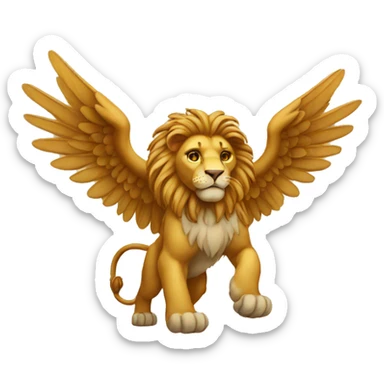 Winged lion  sticker