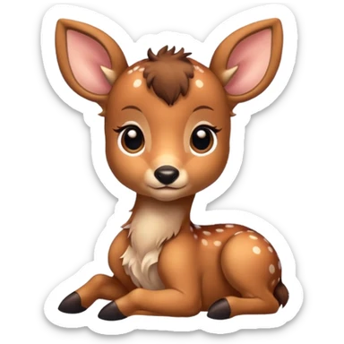 Baby deer sticker
