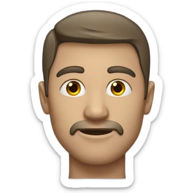 A man with an eye instead of his head  sticker