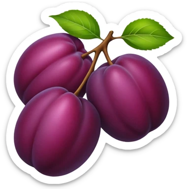 Multi plum sticker