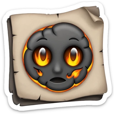 Burnt Paper sticker